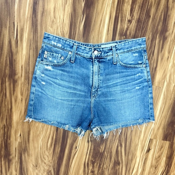 AG Adriano Goldschmied The Mikkel High Rise Vintage Denim Shorts - Picture 2 of 7